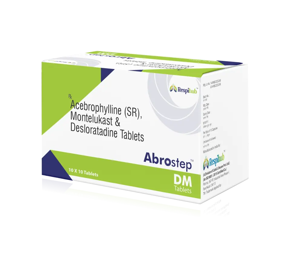 Acebrophylline (200mg) + Desloratadine (5mg) + Montelukast (10mg) at the best price in PCD Pharma Franchise